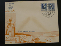 Lettre FDC Journée Du Timbre Alger Algérie 1946 (ex 5) - Lettres & Documents