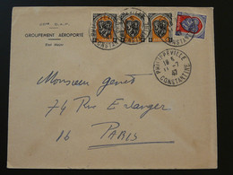 Lettre Entête Groupement Aéroporté Philippeville Algérie 1947 - Lettres & Documents