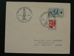 Oblitération Sur Lettre Postmark On Cover Inauguration Du Musée Napoléon Brienne Le Chateau 10 Aube 1969 - Napoleon