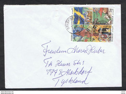 SWEDEN: 1991 COUVERT WITH S. CPL. 2k. 40 BLOCK 4 (1645/48) - TO GERMANY - Cartas & Documentos