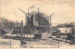 44-SAINT-NAZAIRE- ATELIERS ET CHANTIER DE LA LOIRE, CUIRASSE SUR CALLE - Saint Nazaire