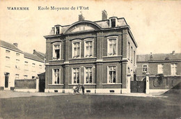 Waremme - Ecole Moyenne De L'Etat (Edit Jeanne 1921 Animée) - Borgworm