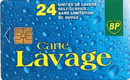 # Carte A Puce Portemonnaie Lavage Mobil  - BP Logo Soleil 24u Gem  -tres Bon Etat- - Colada De Coche