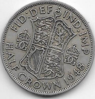 *great Britain 1/2 Crown   1948  Km 866    Vf - K. 1/2 Crown