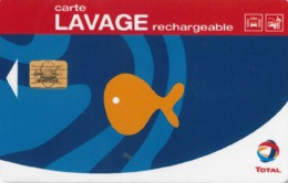 # Carte A Puce Portemonnaie Lavage Total - Poisson - 500 Stations - Carte De Lavage Rechargeable - Bon Etat - - Car Wash