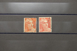 FRANCE - Variété - N° Yvert 721 - Type Gandon - Timbre Plus Petit + Normal - Oblitéré - L 73966 - Used Stamps