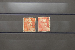 FRANCE - Variété - N° Yvert 721 - Type Gandon - Timbre Plus Petit + Normal - Oblitéré - L 73966 - Gebraucht