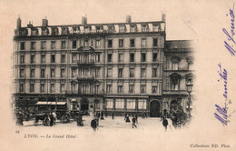 Lyon - Le Grand Hôtel, Place De La Bourse - Collection ND Phot. - Carte Dos Simple N° 66 - Hotels & Restaurants