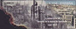 Spain, 2016, Michel 5041, The 75th Anniversary Of The Fire Of Santander, 1v, MNH - Firemen