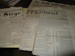 ENSEMBLE DE 20 JOURNAUX FRANCAIS ET ALLEMANDS SUR GUERRE 1870-71 ET COMMUNE DE PARIS LOIRE EMPIRE - Tedesco