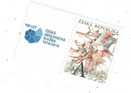 Czech Republic 2019 -  100 Years Of Czech Geologic Surwey, Special Cupon With Stamp,  MNH - Autres & Non Classés