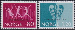 Norway      .    Yvert        .   609/610    .        **      .      MNH  .   /   .   Neuf SANS Charnière - Nuovi