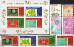 CEPT Türkei Block 3487/4+Block 58 ** 39€ Stamps On Stamp Bloque S/s Bloc Hoja Ms Sheet Bf 50 Years EUROPA 1956-2006 - Nuevos