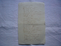 Manuscrit 19 ème Noël Patois - Manuscripten