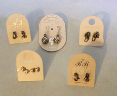 Ancien Lot De 5 Paires De Boucles D'oreilles En Argent 925 (lot 1) - Ohrringe