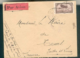 MAROC MOROCCO  Lettre Par Avion Kenitra Pour Tours 1927 TB - Autres & Non Classés