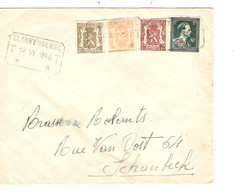 REF2029/ TP 724T -420-710-715 S/L.Exprès C.T.T.Blankenberge 18/6/1946 > Schaerbeek Période -10% - 1946 -10%