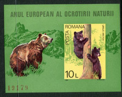 ROMANIA 1980 European Nature Protection Blocks MNH / **.  Michel Blocks 168 - Blocs-feuillets