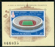 ROMANIA 1979 Olympic Games, Moscow Block MNH / **.  Michel Block 161 - Blocks & Kleinbögen