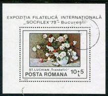 ROMANIA 1979 SOZPHILEX '79 Block Used.  Michel Block 159 - Blocks & Sheetlets