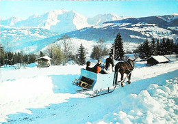 Mont Blanc  Traineau      -fiacre Attelage  Cheval - Taxis & Huurvoertuigen