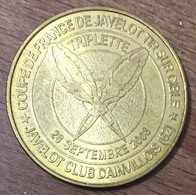 62 DAINVILLE JAVELOT CLUB MÉDAILLE SOUVENIR MONNAIE DE PARIS 2008 JETON TOURISTIQUE MEDALS TOKENS COINS - 2008