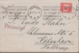 1933. ISLAND. 20 Aur GULLFOSS On Ship Mail Cover To Hellerup, Danmark Cancelled Paque... () - JF366966 - Briefe U. Dokumente