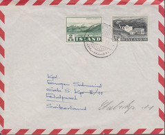 1958. ISLAND. ANDAKILSARVIRKJUN 2,45 Kr + 2 Kr. On Cover To Feldpost, Schweiz From RE... (Michel 308+) - JF366970 - Covers & Documents