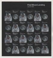 USA--Plate Of 24 Stamps-Catalog Value $  26.40-" FIRST MOON LANDING -5o-th ANNIVERSARY". - Amérique Du Nord