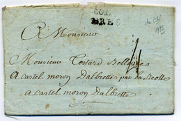 Lettre DU CAP  ( Saint Domingue )+ Marque COLNIES PAR BREST / 1793 - 1701-1800: Vorläufer XVIII