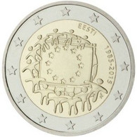 2 Euro ESTONIA 2015 BANDERA - EESTI - NUEVA - SIN CIRCULAR - NEW 2€ - Estonia