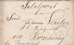 Feldpostbrief Mit Inhalt -  Dommelstadt Nach Kösching Bei Ingolstadt - 1915 (52229) - Lettres & Documents