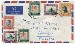 JORDANIE - Enveloppe Affr. Composé - 1953 - AMMAN - Jordania