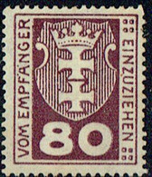 DANZIG Portomarken 1923 Mi P6 MH - Strafport