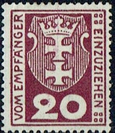 DANZIG Portomarken 1923 Mi P2 MH - Taxe