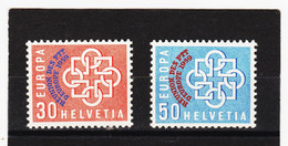 66Q554 S C H W E I Z  EUROPA - CEPT 1959  Michl  681/82 ** Postfrisch  ZÄHNUNG SIEHE ABBILDUNG - Other & Unclassified