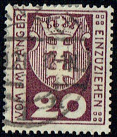 DANZIG Portomarken 1923 Mi P2 U - Impuestos