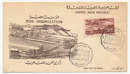EGYPTE - Enveloppe FDC - Misr Organization - Le Caire - 22/8/1961 - Brieven En Documenten