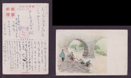 JAPAN WWII Military Washing By The River Picture Postcard Central China WW2 MANCHURIA CHINE MANDCHOUKOUO JAPON GIAPPONE - 1943-45 Shanghai & Nanking