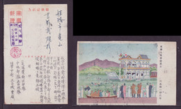 JAPAN WWII Military Wanshoushan Landscape Celebration Day Postcard North China WW2 MANCHURIA CHINE JAPON GIAPPONE - 1941-45 Nordchina