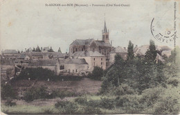 SAINT-AIGNAN-sur-ROÊ - Panorama - Carte Colorisée - Saint Aignan Sur Roe