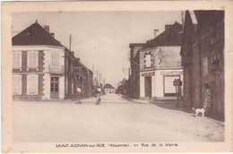 SAINT-AIGNAN-sur-ROÊ - Rue De La Mairie - Pâtisserie - Graineterie - Animé - Saint Aignan Sur Roe