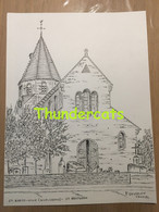 ORIGINELE GROTE TEKENING DOOR PAUL GHYSELEN GHIJSELEN 1992 SINT BAAFS VIJVE WIELSBEKE ST BAVOKERK - Dessins