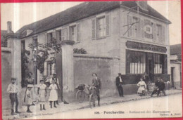 Dépt 78 - PORCHEVILLE - Restaurant Des Marronniers (Maison A.PETIT) - Très Animée - Porcheville