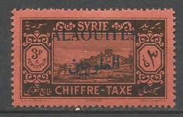 ALAOUITES TAXE N° 9 NEUF* TRACE DE CHARNIERE TB  / MH - Nuevos