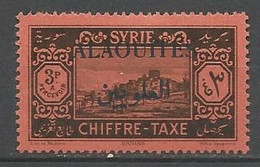 ALAOUITES TAXE N° 9 NEUF* TRACE DE CHARNIERE TB  / MH - Neufs