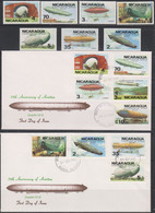 Zeppelin - NICARAGUA - Set MNH+2 FDC Cover (228) - Zeppeline