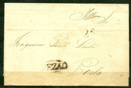 Portugal Prephilatelic Letter From Mezão To Porto - P1539 - ...-1853 Prephilately