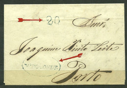 Portugal Prephilatelic Letter From Vila Do Conde To Porto - P1540 - ...-1853 Prephilately