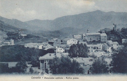 LEVANTO-LA SPEZIA-PANORAMA CENTRALE-ANTICO PAESE-CARTOLINA VIAGGIATA NEL 1914 - La Spezia